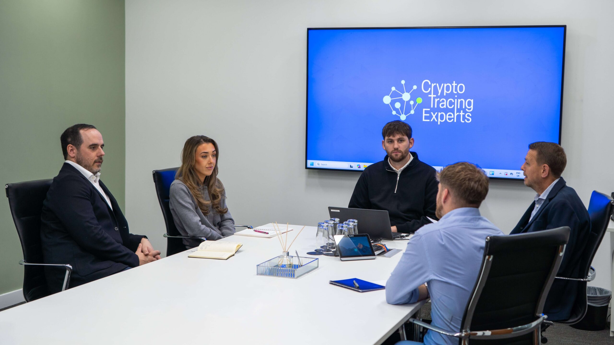 A photograph of the Crypto Tracing Experts team.