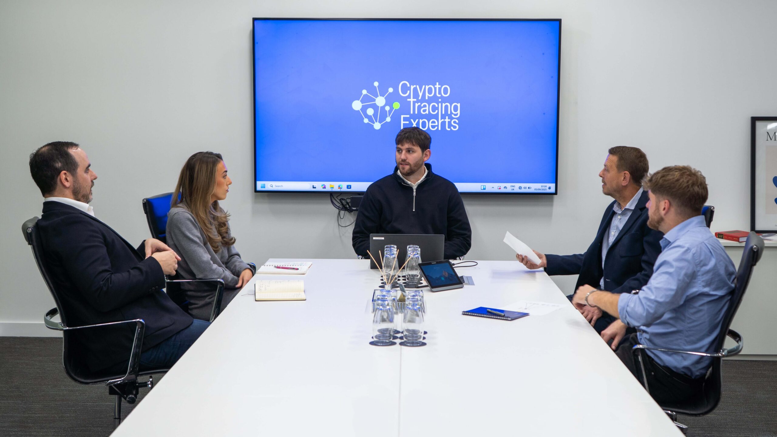 A photograph of the Crypto Tracing Experts team.