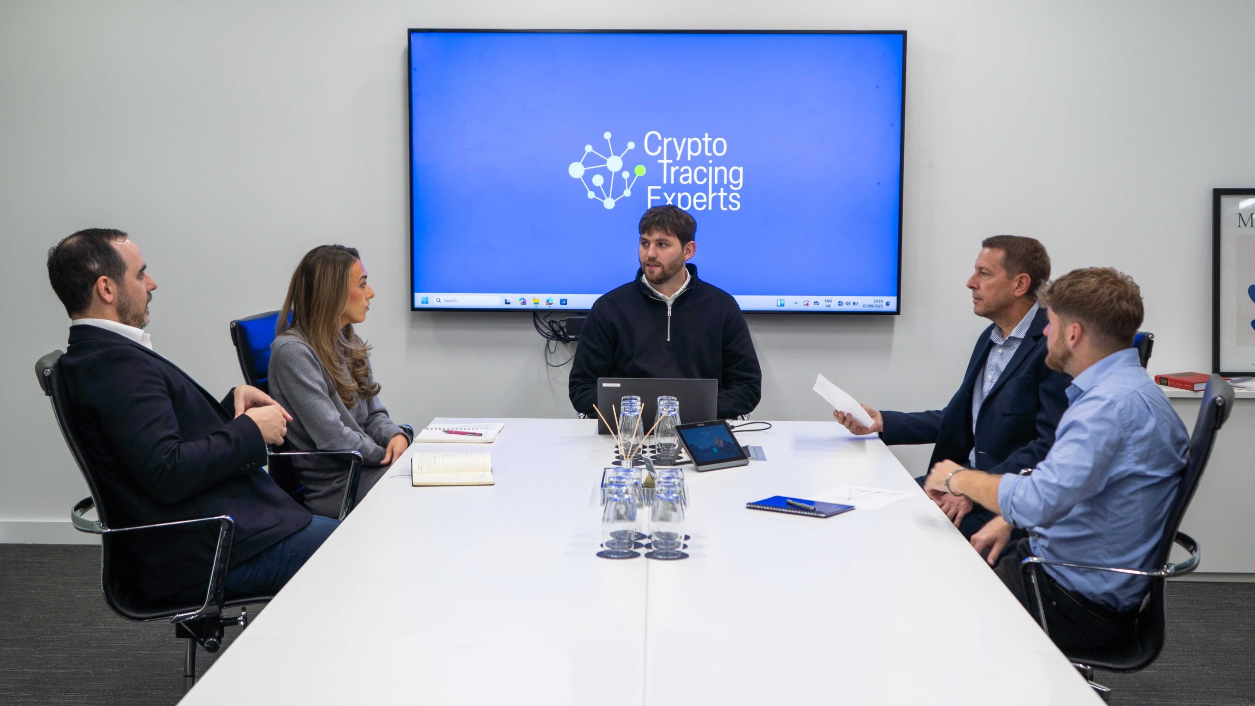 A photograph of the Crypto Tracing Experts team.